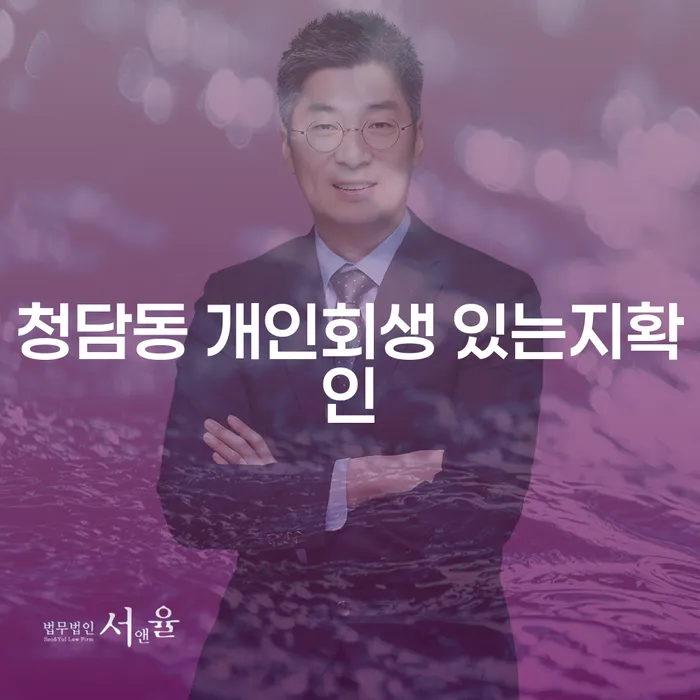 청담동 개인회생 있는지확인