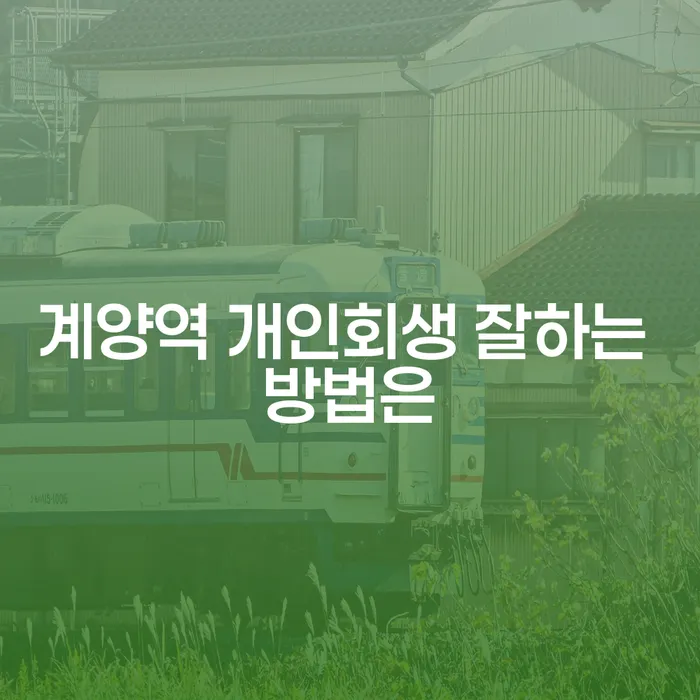 계양역 개인회생 잘하는 방법은