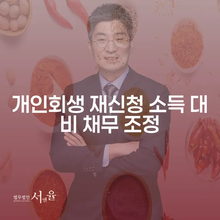 개인회생 재신청 소득 대비 채무 조정 - 어떻게 해야 할까요?
